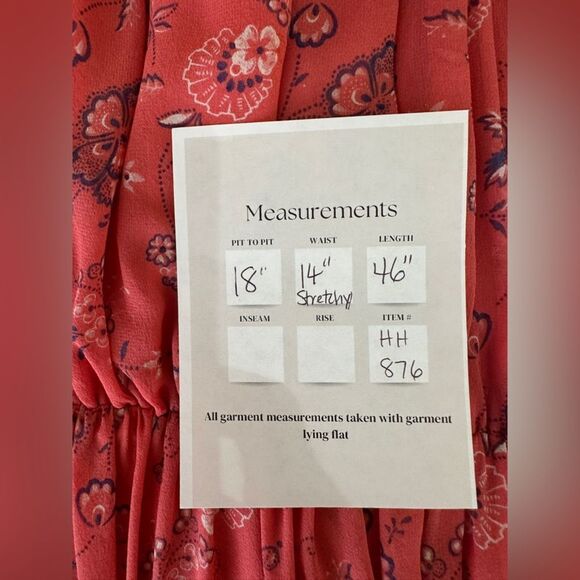 JOIE CHARACTER Silk Sleeveless MIDI Dress Strawberry Paisley Sz M Bohemian Boho - Picture 12 of 12